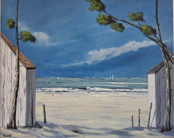 Cyril Beaufils (XX) - Les cabines de plage