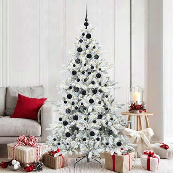 vidaXL Kunstmatige Inklapbare Kerstboom Wit 180 cm PVC en, Verzenden, Nieuw