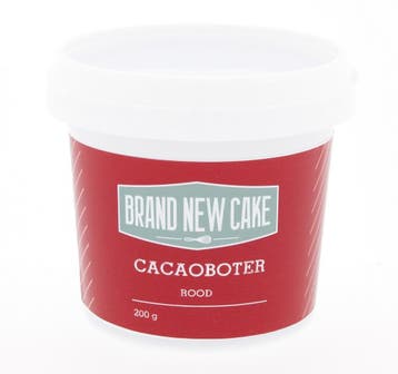BrandNewCake Cacaoboter gekleurd Rood 200g, Verzenden, Nieuw