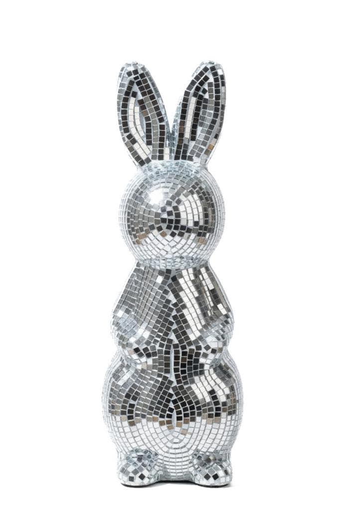 Paashaas Discobal 25 cm Spiegeltjes Beeld Pasen Disco Haas S, Hobby en Vrije tijd, Feestartikelen, Carnaval, Feestartikel, Nieuw