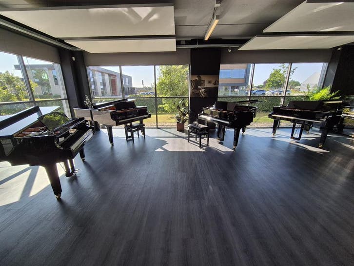 Collectie Yamaha vleugels | o.a. Yamaha (Silent) C3X en C5X, Muziek en Instrumenten, Piano's, Hoogglans, Zwart, Zo goed als nieuw