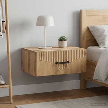 vidaXL Wandbeugel Bedkast 2 st Artisanaal eiken 49 x 34,5 x, Huis en Inrichting, Minder dan 45 cm, Verzenden, Nieuw, Minder dan 55 cm