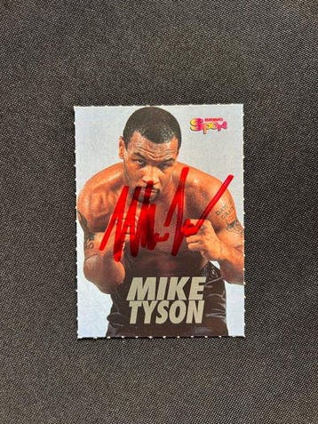 Mike Tyson – Figurina Bravo Sport con Autografo Card - Near, Verzamelen, Nieuw