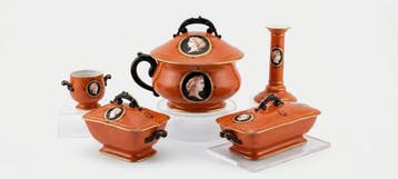 dekselvaas (5) - Porselein - Rar Ceramica NeoPompeiana