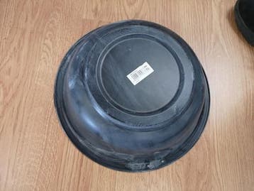 Schaal Zwart Zink 26 cm, Huis en Inrichting, Ophalen of Verzenden, Nieuw