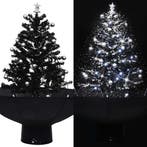 vidaXL Kerstboom sneeuwend met paraplubasis 75 cm PVC zwart, Verzenden, Nieuw