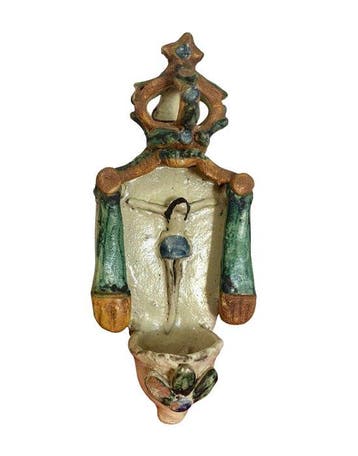 Wijwatervat - 1750-1800 - Oude wijwaterbak, Antiek en Kunst