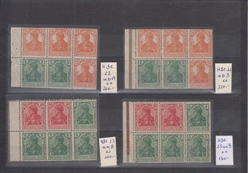 Duitse Rijk 1918/1918 - Samengedrukte uitgaven,, Gestempeld