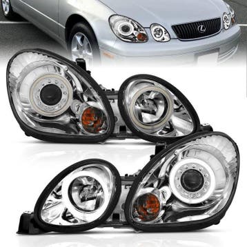 ANZO 1998-2005 Lexus Gs300 Projector Headlights w/ Halo, Auto-onderdelen, Ophalen of Verzenden, Nieuw