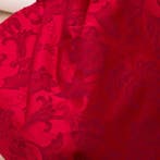BA131 - Kostbaar damast jacquardweefsel rood - Meubelstof -