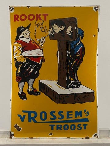 Van Rossems Troost - Reclamebord - 60x40cm - Gemaakt van