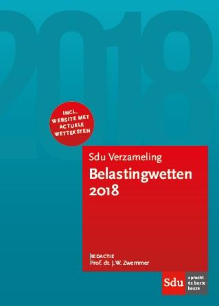 Sdu Verzameling Belastingwetten / 2018 / Educatieve, Verzenden, Nieuw