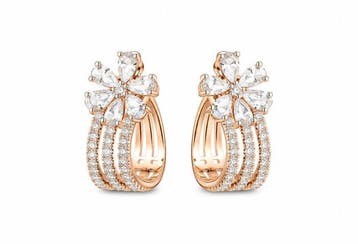 Oorbellen - 14 karaat Roségoud - 0.84ct. tw. Diamant, Nieuw