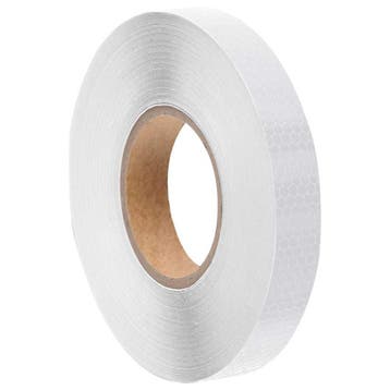 vidaXL Reflecterende tape 2,5 cm x 50 m PVC wit, Verzenden, Nieuw
