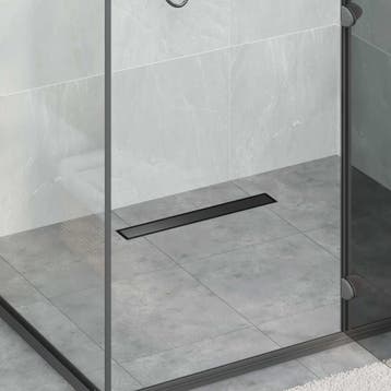 vidaXL Doucheafvoer 2-in-1 met 360° Sifon Zwart 50 cm, Verzenden, Nieuw