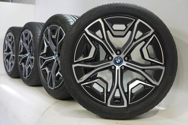 BMW iX i20 1021 22 inch velgen Pirelli Zomerbanden Nieuw Ori, Auto-onderdelen, Banden en Velgen, Velg(en), Gebruikt, Overige maten