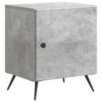 vidaXL Nachtkastje Betongrijs 43 x 34,5 x 50 cm Bewerkt hout, Huis en Inrichting, Slaapkamer | Nachtkastjes, Minder dan 45 cm