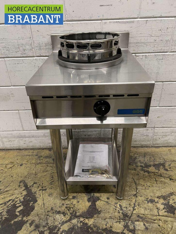 RVS Nayati NGER 4-60 Woktafel wokfornuis 1 brander 47,5 cm, Zakelijke goederen, Horeca | Keukenapparatuur, Nieuw zonder verpakking