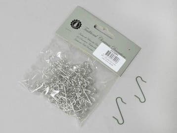 Kerstbalhaakjes voor glazen ballen 33 mm pak 100 stuks, Ophalen of Verzenden, Nieuw