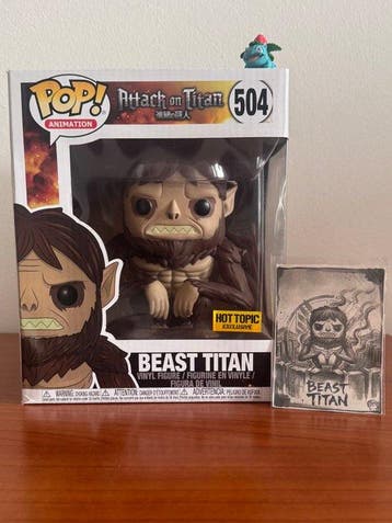 Funko - Funko Pop - Attack on Titan - Beast Titan #504 – Hot