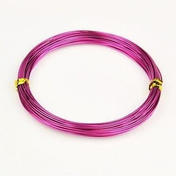 Aluminium draad 1,5mm dik, 6m per rol Fuchsia, Ophalen of Verzenden, Nieuw, Draad