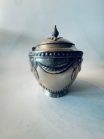 Suikerpot - .800 zilver, Antiek en Kunst