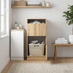 vidaXL Wasmeubel Artisan Eiken 50 x 68 x 102 cm Bewerkt hout, Verzenden, Nieuw