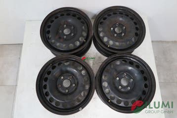 4x Stalen velg Volkswagen Touran VW 6.5 x 16 5x112 ET 48, Verzenden, Gebruikt, Banden en Velgen