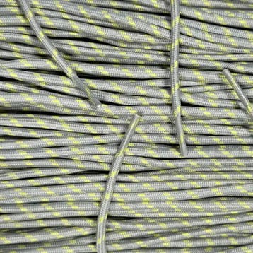 Ronde outdoor veters - Lichtgrijs Geel • 120  cm x 5 mm, Ophalen of Verzenden, Nieuw