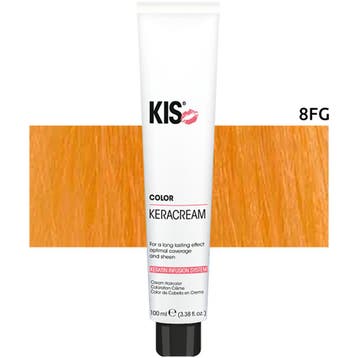 KIS Kappers – Kera Cream Color Haarverf – 8FG : Goudblond, Verzenden, Nieuw