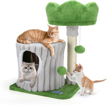 Krabpaal voor katten - 40x30x53 cm - Lichtgrijs - Nobleza, Verzenden, Zo goed als nieuw