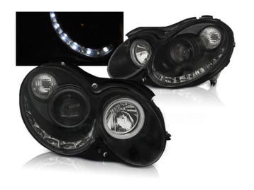 Daylight Black koplampen geschikt voor Mercedes CLK W209, Verzenden, Nieuw, Mercedes-Benz