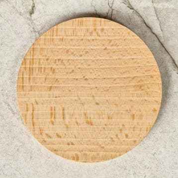 HOCHO Beukenhouten Onderzetter Ø100mm – Tijdloos Design &, Ophalen of Verzenden, Nieuw