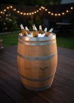 Wijnvat 225 liter met RVS ijsbak - Een échte blikvanger!, Ophalen of Verzenden, Nieuw in verpakking, Barinrichting