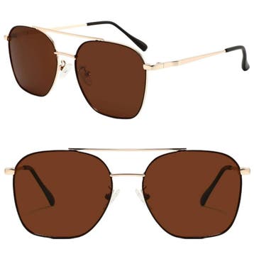 Fako Sunglasses - Zonnebril Vierkant - Polariserend -, Verzenden, Nieuw