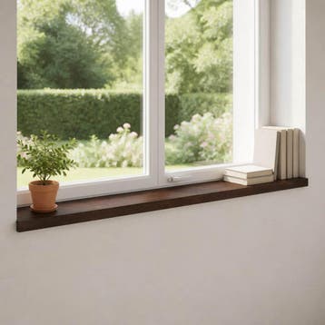 vidaXL Raamkozijnen 2 st Donkerbruin 140 x 15 x 2 cm, Doe-het-zelf en Verbouw, Kozijnen en Schuifpuien, Verzenden, Nieuw