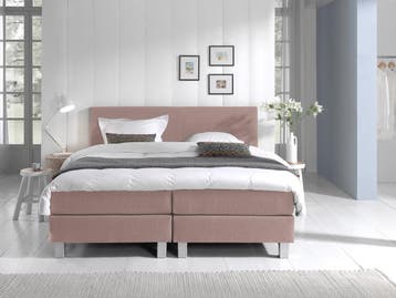 Boxspring Eefje - Roze - 140 x 210 cm, Overige kleuren, Verzenden, 210 cm, Nieuw