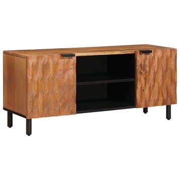 vidaXL TV-kast met plank Acacia Bruine Afwerking 105 x 33 x, Verzenden, Nieuw