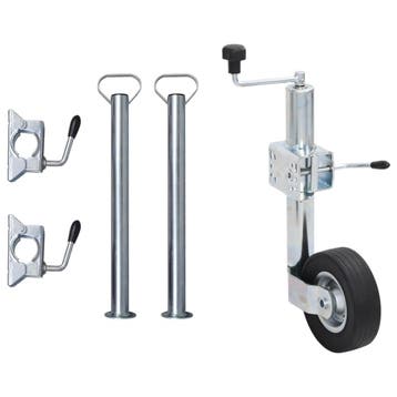vidaXL Neuswiel met 2 staanders en 3 spanklemmen 60 mm, Auto diversen, Verzenden, Nieuw