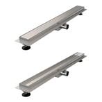 Brauer Douchegoot met Multifunctioneel Rooster en Flens - 80, Ophalen of Verzenden, Nieuw, Rvs