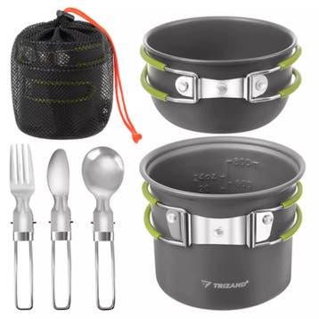 Trizand Lichtgewicht aluminium camping pannenset 1,2 lite..., Ophalen of Verzenden, Nieuw