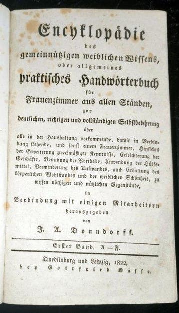 Donndorff, Johann August - Encyklopädie des gemeinnützigen