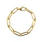 Schaap-/-Citroen gouden anker schakelarmband, Ophalen of Verzenden, Gebruikt, Overige kleuren, Goud