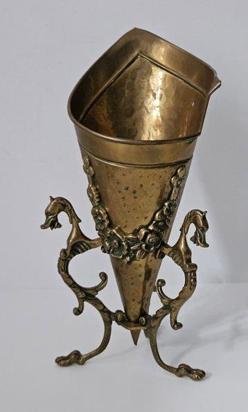 A. Raulin - Art Nouveau - gesigneerd - Vaas - Koper