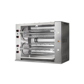 GGM Gastro | Gas kippengrill roterend - 47,6kW - 8 spitten |, Verzenden