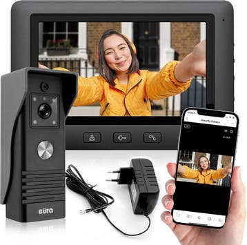 Deurbel met Camera WiFi 4-draads | Laatste Stuk!, Ophalen of Verzenden, Terugspreekfunctie, Zo goed als nieuw, Bedraad