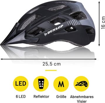 Dunlop Fietshelm - Mountainbike Helm - Maat M - Verstelbaar, Ophalen of Verzenden, Zo goed als nieuw, Dunlop
