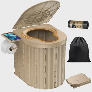 Draagbaar Camping Toilet - Opvouwbaar en Compact voor Auto,, Verzenden, Nieuw