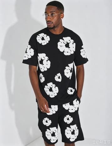 Zomer Hip Hop Print Korte Mouw Set - Casual Outfit & Familie, Verzenden, Nieuw