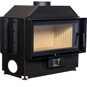 Showroommodel Inbouw Houtkachel Flat 80 Open Side Van, Nieuw